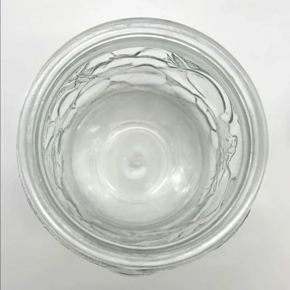 Libbey Orchard Clear Glass Embossed Country Fruit Vintage Canister Cookie Jar - Picture 6 of 11